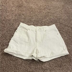 H&M Women's Crisp White Jean Shorts